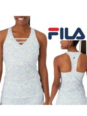 Fila Essentials Racerback Athletic Tank Built-In Bra Tennis Court